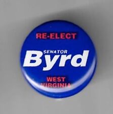 West Virginia Senator Robert Byrd Button from His Campaign in 1982 picture