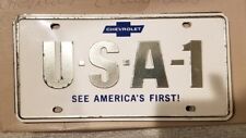  Chevrolet USA-1 Vintage Authentic license plate picture