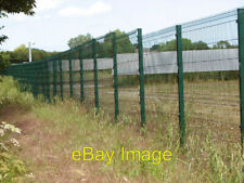 Photo 6x4 Security fence and cameras The fence surrounds a large new sola c2014 picture