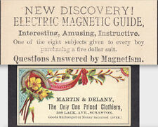 Electric Magnetic Guide 1800's Magnetism Discovery Scranton Victorian Trade Card picture