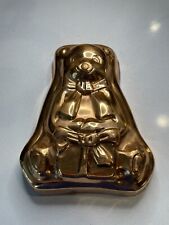 Vintage Benjamin Medwin Taiwan Copper & Tin Teddy Bear Jell-O Mold Wall Plaque picture