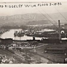 1936 RPPC Cumberland Maryland Ridgeley West Virginia Flood Disaster Postcard picture