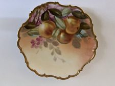Antique LDBC FLAMBEAU LIMOGES FRANCE Hand Painted Plate Artist Signed picture