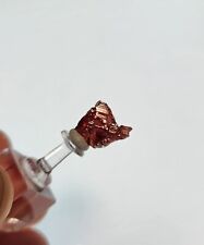 Etched Spessartite Garnet Natural Terminated Gem Cherry Red Crystal-Brazil 1.23g picture