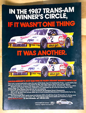 1988 Merkur XR4Ti  SCCA Trans-Am Race Cars Original Magazine Ad Small Poster picture