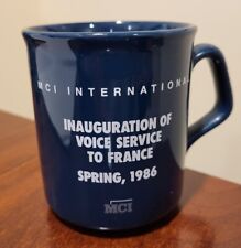 MCI INTERNATIONAL  Coffee Mug 1986  VOICE SERVICE TO FRANCE  Made England picture