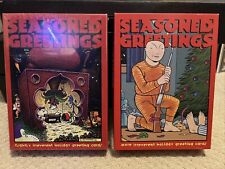 Seasoned Greetings Irreverent Holiday, Greeting Cards. Set 1 and 2. Ultra Rare picture