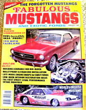 Fabulous Mustangs & Exotic Fords Magazine January 1987 The Forgotten Mustangs picture