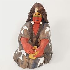Glen LaFontaine Native American Art Pottery Bird Soldier Figure picture