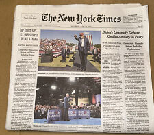 Presidential Debate 2024 - New York Times Newspaper - 6-29-24 - NEW picture
