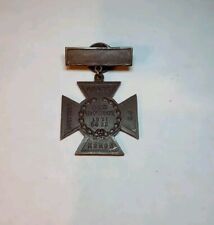 Vintage Whitehead & Hoag Civil War Confederate Southern Cross Of Honor Medal picture