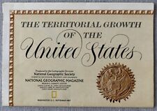 United States Territorial Growth Map 1758-1985 National Geographic Map picture