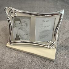 Lenox Wedding 5”x7” Side By Side Metallic Picture Frame NEW IN BOX picture