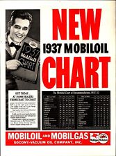 1937 Socony-Vacuum Mobilgas and Mobiloil Ad - Chart e2 picture