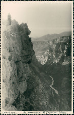 France, Du Haut des Gorges du Verdon, August 1949, Vintage Silver Print Vintage Si picture