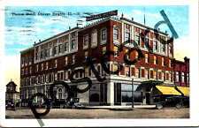 1927 CHICAGO HEIGHTS IL, Thomas Hotel, Kropp Co. postcard jj296 picture