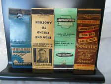 Mixed Lot of (4) vintage matchbook covers circa 1950s 60s various locations  picture