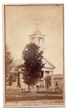 CIRCA 1880s CDV CHAPEL IN CORNWALL CONNETICUIT L.C. LAUDY picture