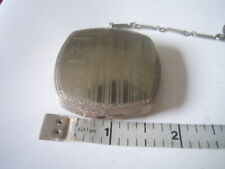 Vintage F M Co silver tone small compact/dance purse picture