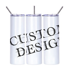 Build your own custom design sublimated on Insulated 20oz Skinny Tumbler Mug Cup picture
