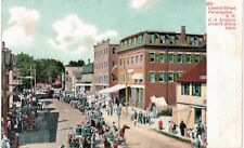 Farmington Central Street US Army Artillery Parade 1905 NH picture