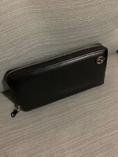 Authentic Gucci Black Leather Zippy Zip Around Long Wallet picture