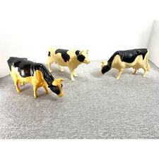 Vintage set  (3) celluloid / plastic Cows, Country Decor picture