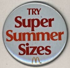 1980's McDonald's Super Summer Sizes  3