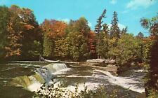 Vintage Postcard Lower Tahquamenon Falls Waterfalls Michigan's Upper Peninsula picture