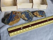 Lot of 3 Linarite crystal specimens on matrix Old stock from San Bernardino picture