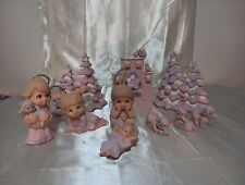 Precious Moments Christmas Figurines Lots Of 10 Pcs.a picture