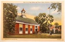 US Post Office Town Office Hyannis Cape Cod Massachusetts Government Postcard picture
