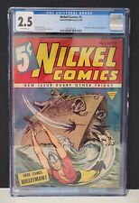 Nickel Comics #1 CGC 2.5 1st App. of Bulletman & Bulletgirl 1940 Rare Golden Age picture