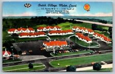 1956  New Castle  Delaware  Dutch Village Motor Court  Postcard picture