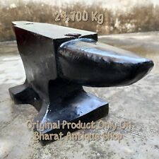 Antique Style Black Very Heavy Iron Anvil BlackSmith Making Tool 54 lbs picture