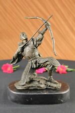 Genuine Kamiko Samurai Warrior With Bow Bronze Sculpture Statue Lost Wax Method picture