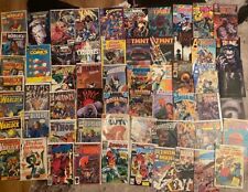 HUGE COMIC BOOK LOT 60 VINTAGE BOOKS MARVEL DC IMAGE TMNT XMEN DAREDEVIL picture