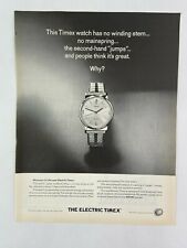Timex Electric Watch Magazine Ad 10.75 x 13.75 Contac Cold Medicine picture