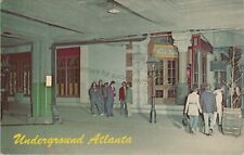 Underground Atlanta, GA: Unused Vintage Fulton County, Georgia Postcard picture