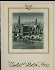 1966 United States Lines Menu - United Nations, Cptn Alexanderson  picture