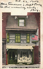 VINTAGE POSTCARD BETSY ROSS HOUSE PHILADELPHIA PA MAILED IN 1906 GOOD CONDITION picture
