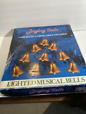Mr. Christmas Bells of Christmas 10 Brass Bells 15 Songs Lights 1990 - Tested picture