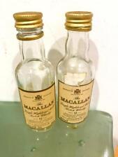 Miniature Vtg Liquor EMPTY 2 Bottle Macallan Malt Scotch Whiskey 50ml 12 Years picture