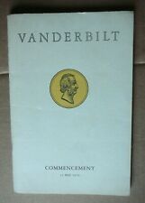 VANDERBILT COLLEGE NASHVILLE TN TENNESSEE - 1979 COMMENCEMENT PROGRAM - GOOD  picture