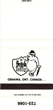 Oshawa Ontario Canada The British Bulldog Vintage Matchbook Cover picture
