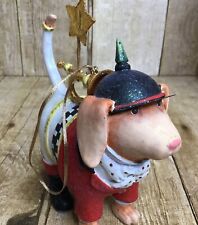 Patience Brewster Bugler Beagle Dog Christmas Ornament Gold Star Bugle picture