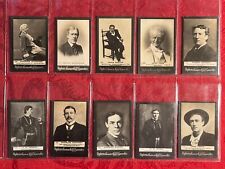 1901 OGDEN'S-ORIGINAL-10 CARD PART SET-ACTORS-#'s 165-174 IN ORDER-EXCELLENT-WOW picture