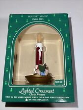 Hallmark Holiday Magic Lighted Ornament Chris Mouse 1985 picture