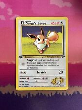 Pokemon Card Lt Surge's Eevee Gym Challenge 1st Edition Uncommon 51/132 NM picture