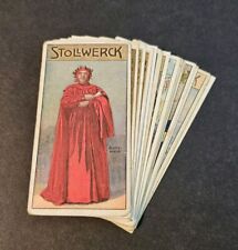 1900-1914 Stollwerck Chocolate 15 Card Lot w/ Gladiatiors, Napoleon, Columbus ++ picture